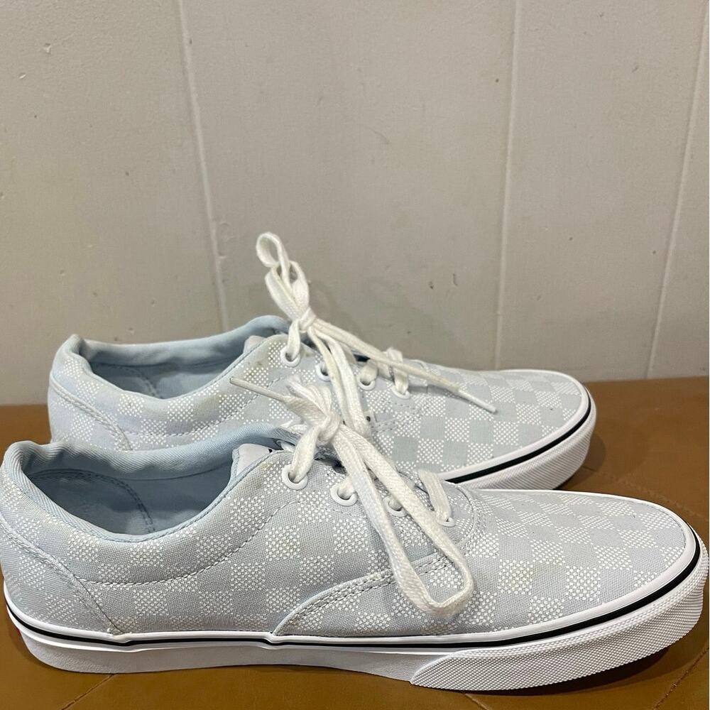Vans Women's Doheny Light Blue Checkerboard Skate Shoe 90s Sneakers Size 9.5 - Picture 6 of 8